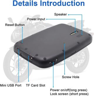NUEVO Pantalla Moto CarPlay 5" IPX7 GOFORJUMP