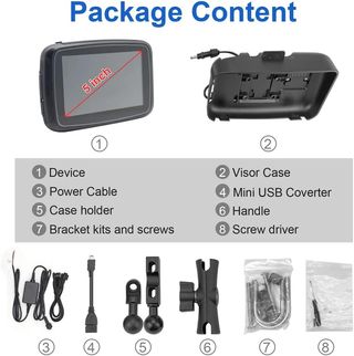 NUEVO Pantalla Moto CarPlay 5" IPX7 GOFORJUMP