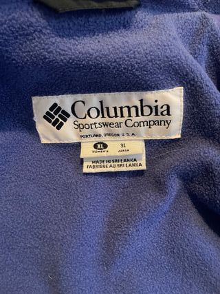 Chaqueta Columbia Vintage Roja y Negra