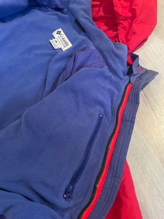 Chaqueta Columbia Vintage Roja y Negra