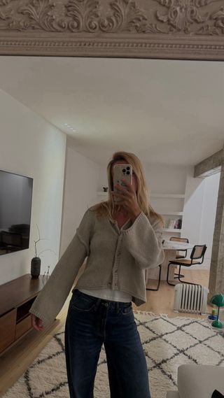 Chaqueta Zara de punto. Talla M