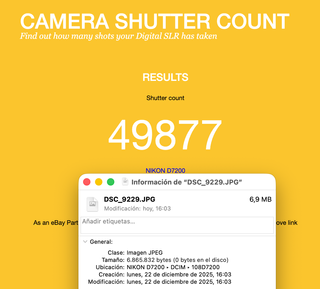 Cuerpo Nikon D7200 | 49k disparos
