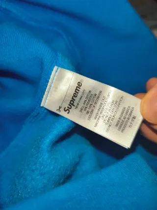 Supreme Sudadera Cyan Box Logo Talla M