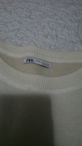 Jersey Zara Crema Talla XL