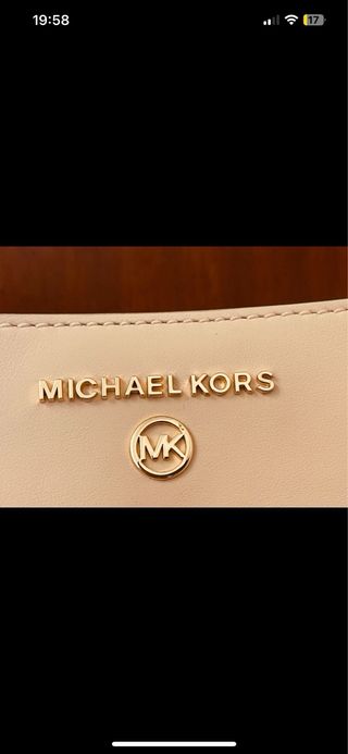 Bolso Michael Kors Rosa y Dorado Nuevo
