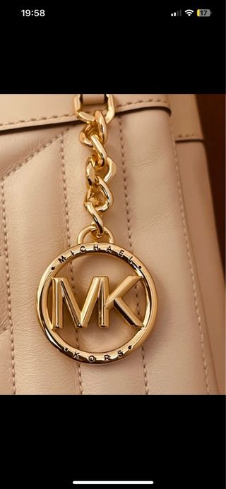 Bolso Michael Kors Rosa y Dorado Nuevo