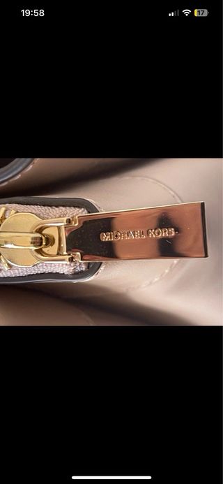 Bolso Michael Kors Rosa y Dorado Nuevo