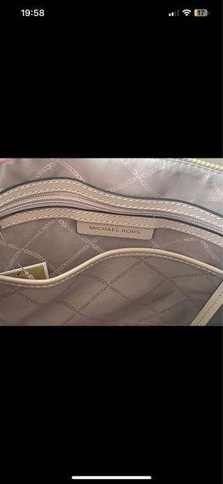 Bolso Michael Kors Rosa y Dorado Nuevo