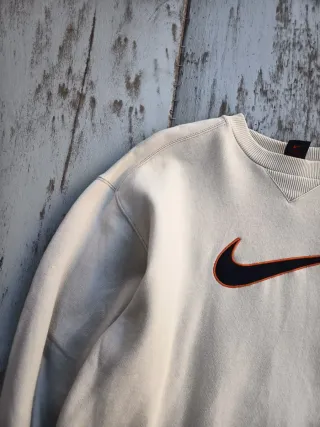 Felpa Nike Vintage Big Swoosh Beige