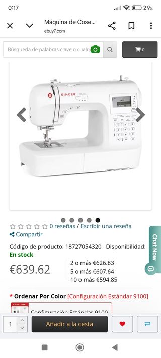 Máquina de coser Singer Stylist modelo 9100