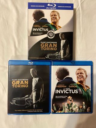 2 Películas Blu-ray - Invictus y Gran Torino