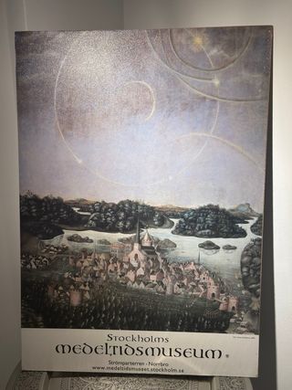 Póster Estocolmo Medieval Cartón Piedra