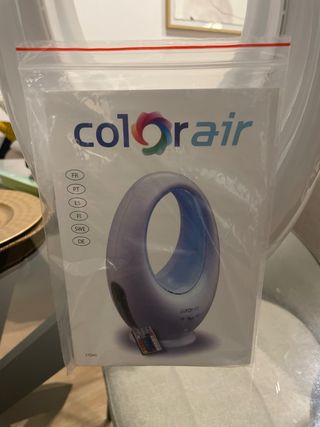 Ventilador Colorair con luces y aromaterapia