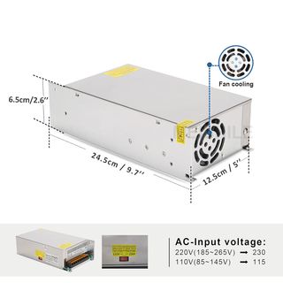 Fuente de Alimentación 12V 100A (1200W) - Compacta