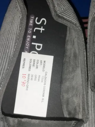 Zapatos de casa St. Polk para hombre grises