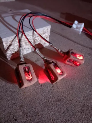 Farolillos de techo con LED efecto llama.