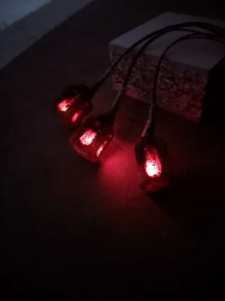 Farolillos de techo con LED efecto llama.