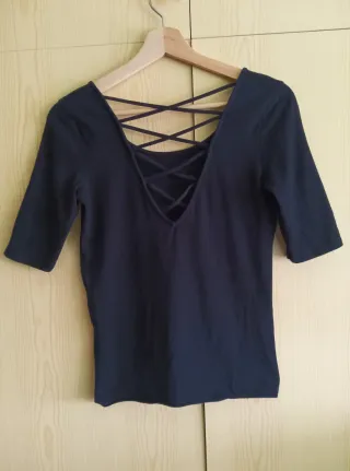 Camisa Bershka negra  talla M