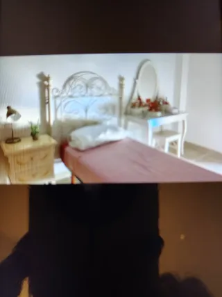 Dormitorio juvenil Cabecero de forja 105 cm pintad