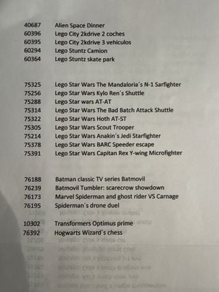 Cajas vacías LEGO Speed, Technic, City, Creator