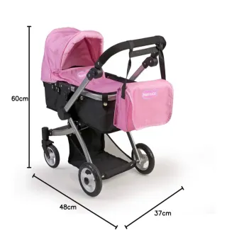 Carrito paseo Neneco 3 en 1 El ada tiene desgaste.