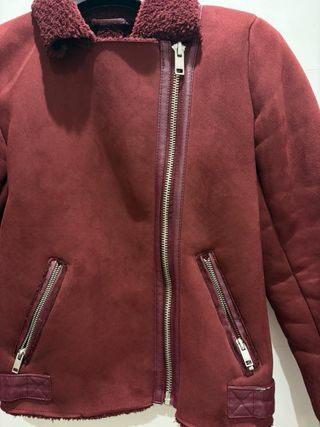 Cazadora doble faz burdeos