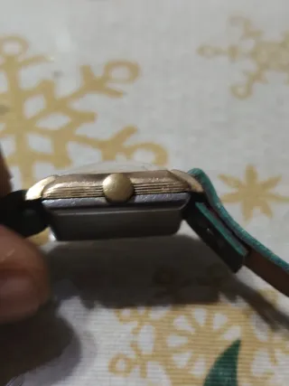 Reloj vintage mujer TELK dorado y gris