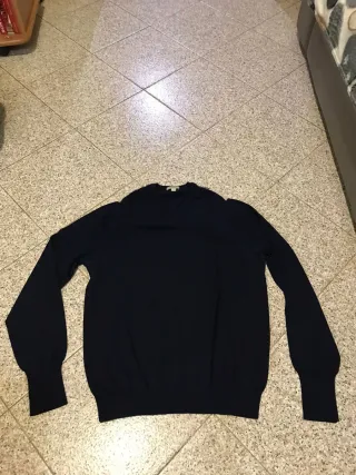 Maglione Burberry Brit lana blu tg. L uomo