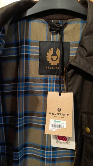 Cazadora Belstaff verde militar