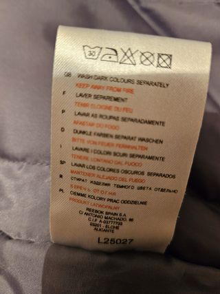 Chaqueta Reebok Roja y Blanca (Talla S Hombre)