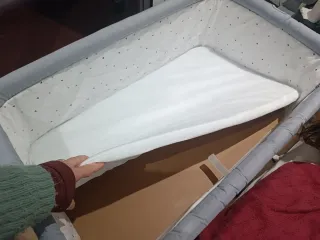 Minicuna colecho Kinder Kraft gris