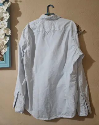 Camisa Massimo Dutti Azul Estampada