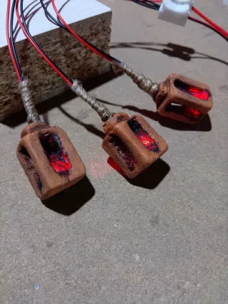 Farolillos de techo con LED efecto llama