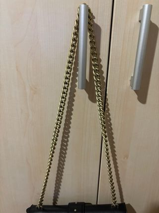 Borsa Pinko Love Bag One pelle nera oro