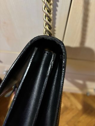 Borsa Pinko Love Bag One pelle nera oro