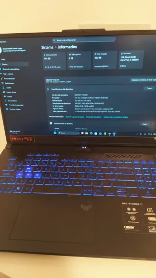 Portátil Gamer ASUS Negro