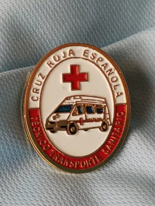 Lote 6 Insignias Cruz Roja Conductor