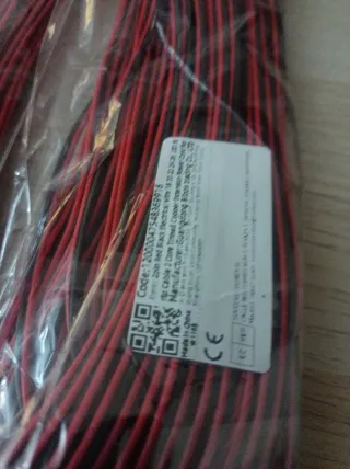 Cable LED 60m Rojo y Negro