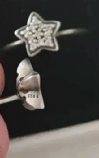 Conjunto Plata "Pandora" Estrellas