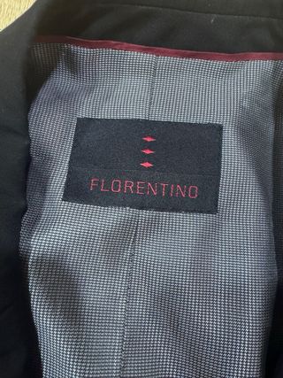 Traje Chaqueta Florentino Lana Virgen Negro Talla