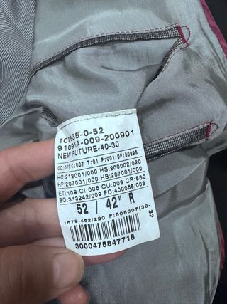 Traje Chaqueta Florentino Lana Virgen Negro Talla