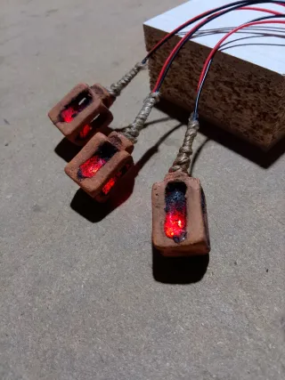 Farolillos de techo con LED efecto llama