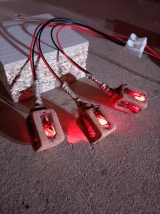 Farolillos de techo con LED efecto llama