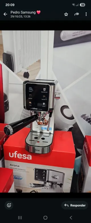 Cafetera Ufesa Arona sin estrenar