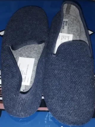 Zapatos de casa Bio Relax hombre azul talla 42