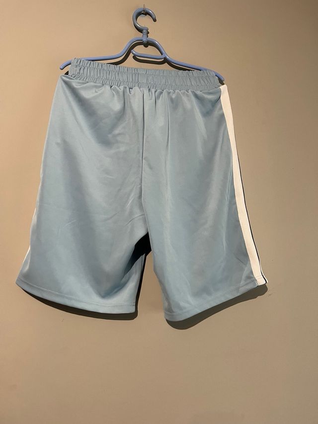 Palm Angels Pantalones Cortos Azules y Blancos