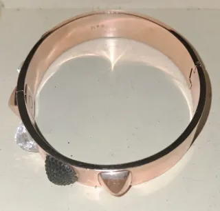 Pulsera rígida Swarovski cierre dorado