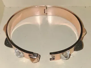 Pulsera rígida Swarovski cierre dorado