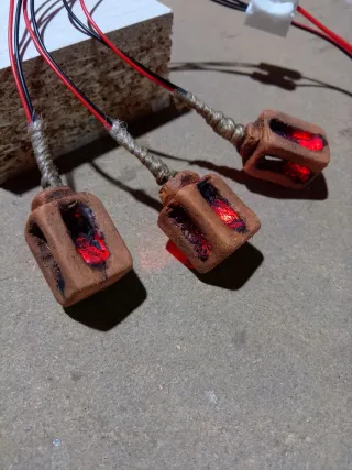 Farolillos de techo con LED efecto llama