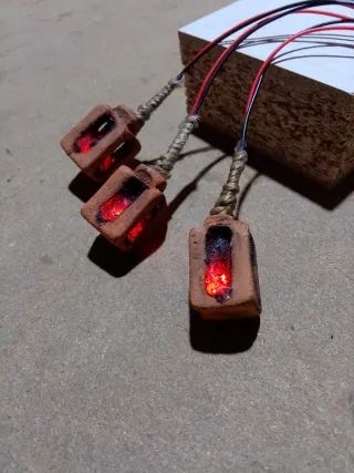 Farolillos de techo con LED efecto llama